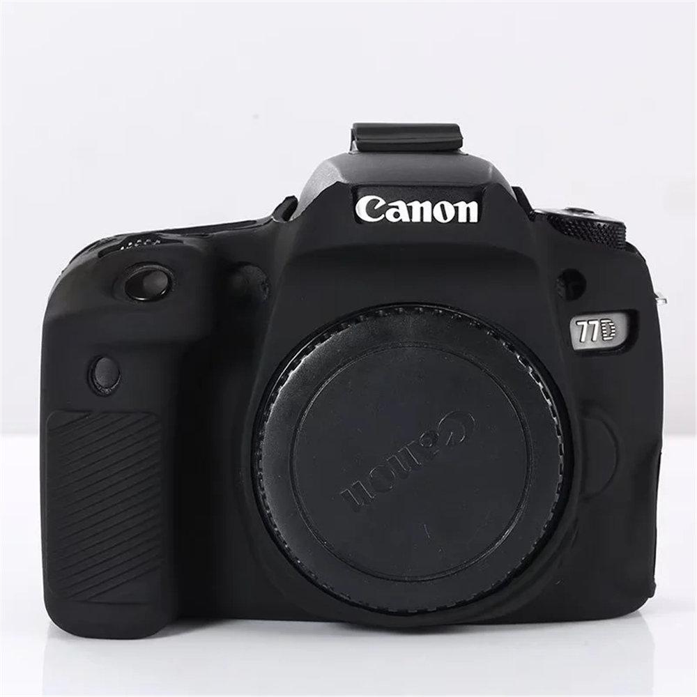77D Soft Rubber Silicone Case For Canon EOS 77D Shockproof Camera Body Cover Skin