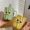 3D Cartoon Mouthwash Cups for Home Use, High Beauty Coffee Cup with Handle, Student Couple Toothbrushing Cup,Christmas Gift