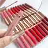 Sexy and Long-lasting Matte Liquid Lipstick Long Lasting Non Transfer Nude & Dark Shades 12 Colors Waterproof Lip Gloss Women's Beauty