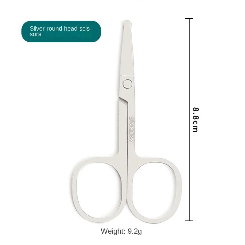 

Электрические щетки для волос, триммеры для здоровья, триммер для носа, ножницы для безопасного удаления волос из стали, круглые, черные, из нержавеющей стали, для бритья мужчин серебряный