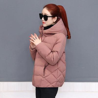 Nueva chaqueta con capucha ampliada de moda de otoño e invierno, chaqueta de algodón fina y suelta