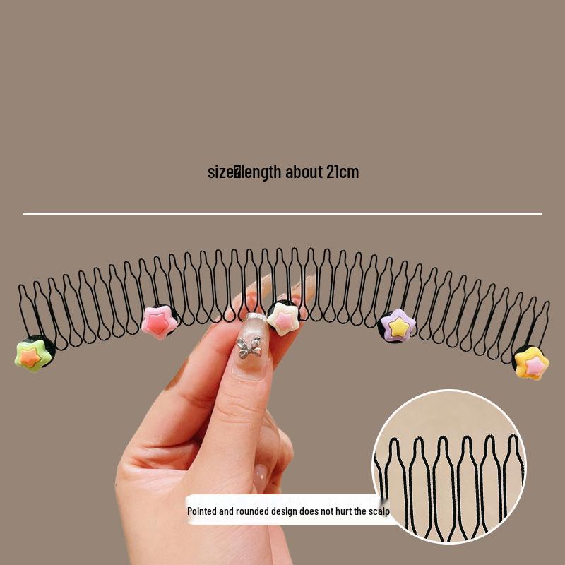 Girls' Summer Cartoon Baby Hair Comb - Gentle, Secure, Non-Damaging Hair Care Accessory