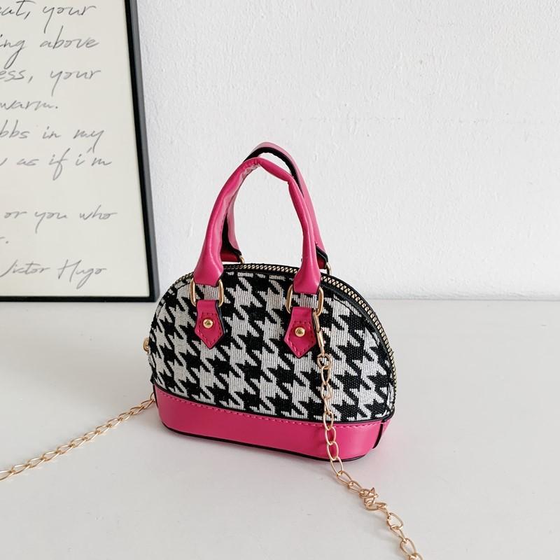 Shell Bag For Kids With Pu Material And Color Block Design For Daily Use