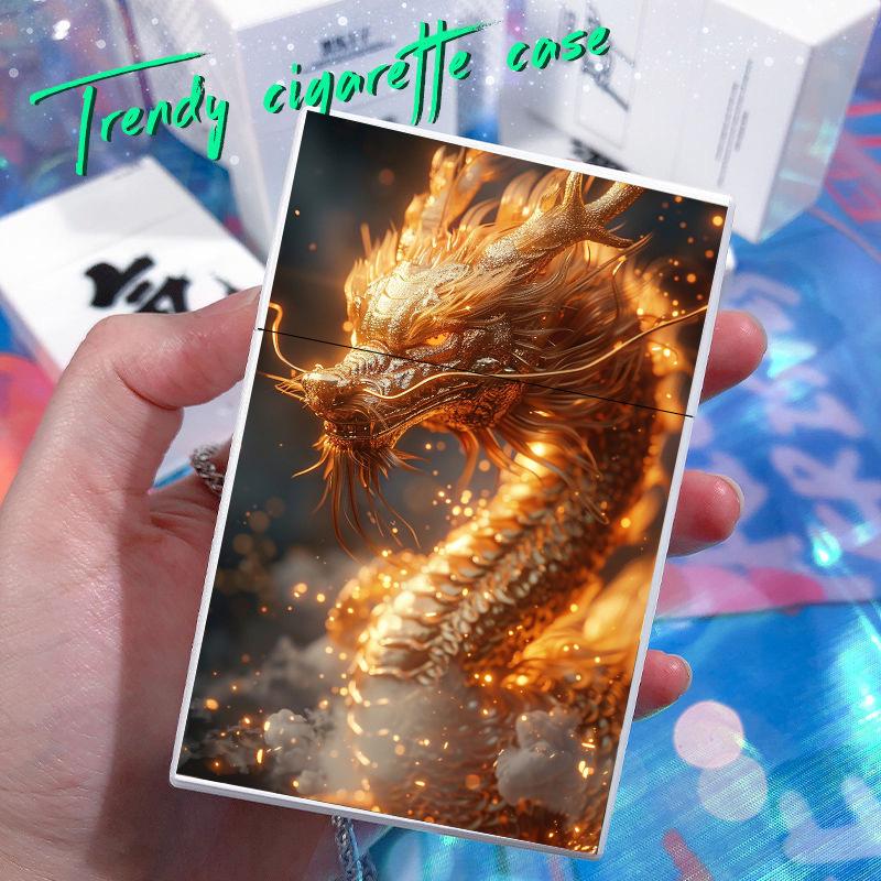 2025 New Creative Dragon Plastic Moisture-proof Cigarette case 20PCS Capacity For 8MM Cigarette box Holder Fashion Smoking Tool