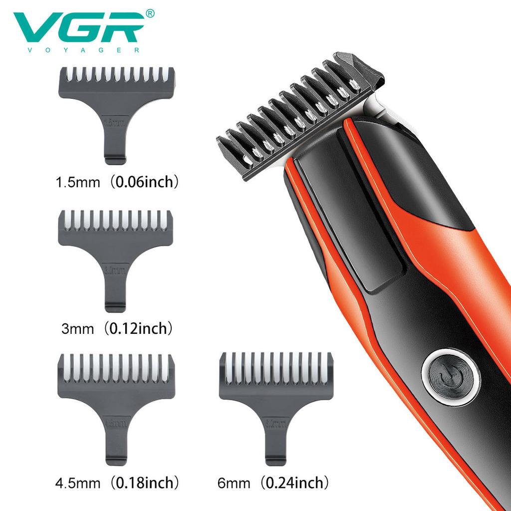 Original VGR 999 Electric Clipper USB Rechargeable Oil Head Carving Hair Clipper Electric Pusher Hair Trimmer Home Razor Shaver Safe and Skin-friendly