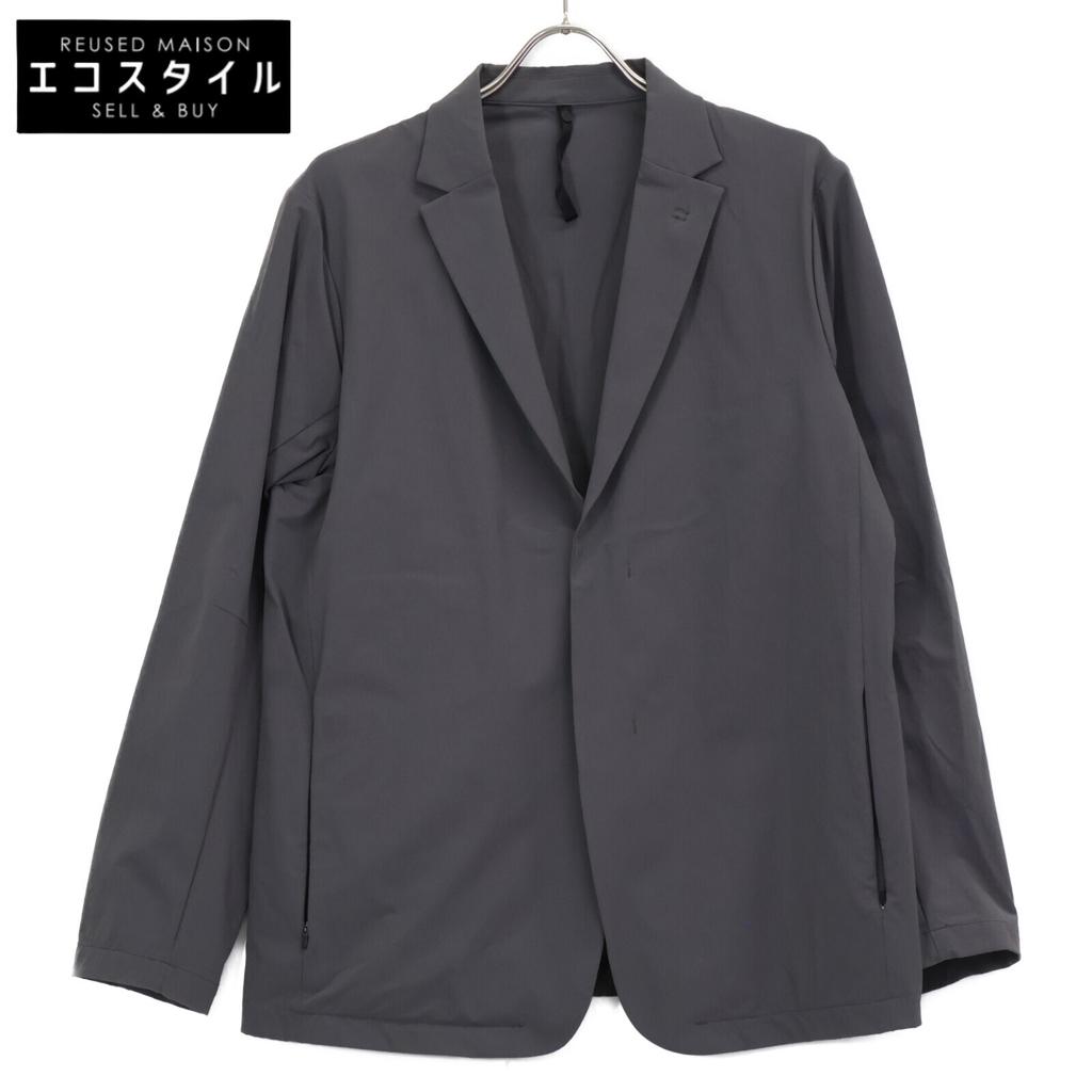 H.I.P. by SOLIDO MHSL20A432-V Grey nylon blend tailored jacket Jacket 2 BrownUsed