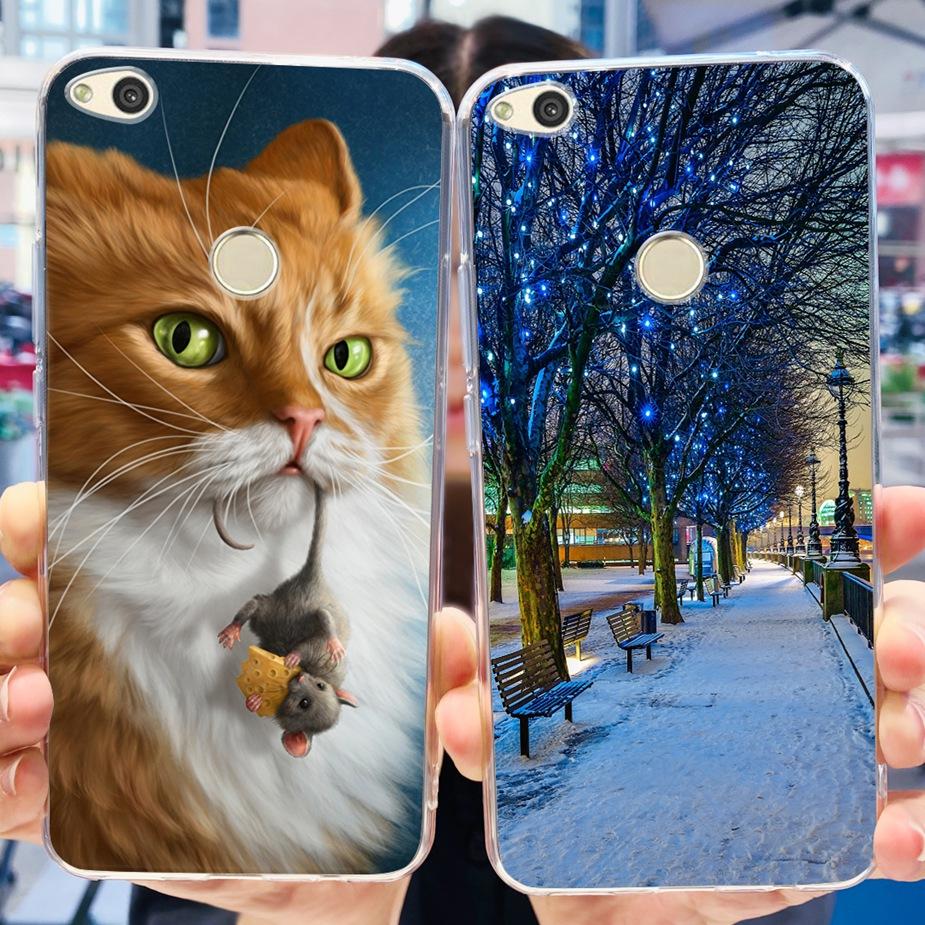 For Huawei P8 Lite 2017 Case Honor 8 Lite Popular Flowers Cartoon Cover Soft Silicone Phone Cases For Huawei P9 Lite 2017 Bumper