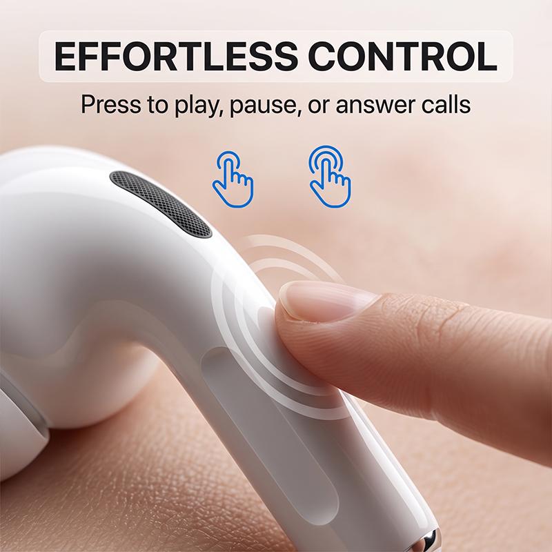 Air Pro 3 TWS Wireless Earbuds Perfect Fit 4 Sizes Silicone Tips Up To 6H Per Charge Clear Sound Noise Isolation In-ear Headphones