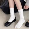 1/4pairs Japanese Fashion Two Toe Socks for Men Women Harajuku Sweaty Deodorant Fashion Two Finger Sock Toe Separation Socks