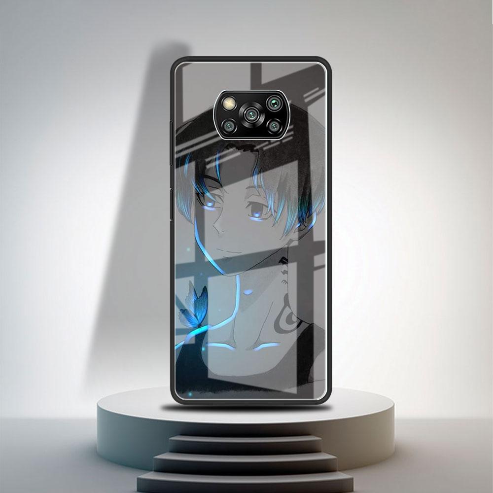 Glass Case For Xiaomi Poco X3 NFC 11 Lite 11T F3 M3 For Redmi Note 11 10 9 8 Pro 10S 9S 9A 9C Phone Cover Tokyo Revengers