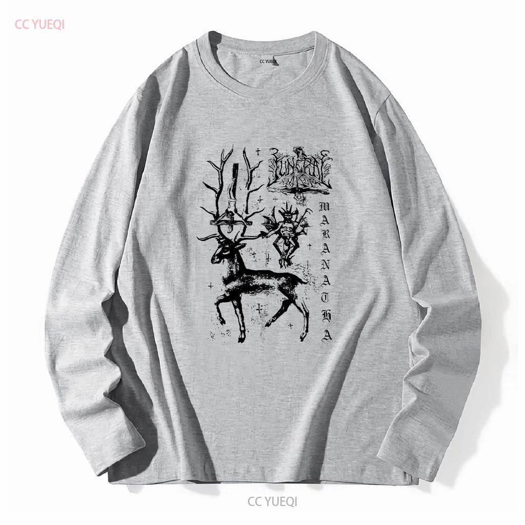 Funeral Mist Maranatha Tričko Bílé Plná Velikost S 5XL Oboustranné vintage Prané designové oblečení streetwear Unisex Všestranné