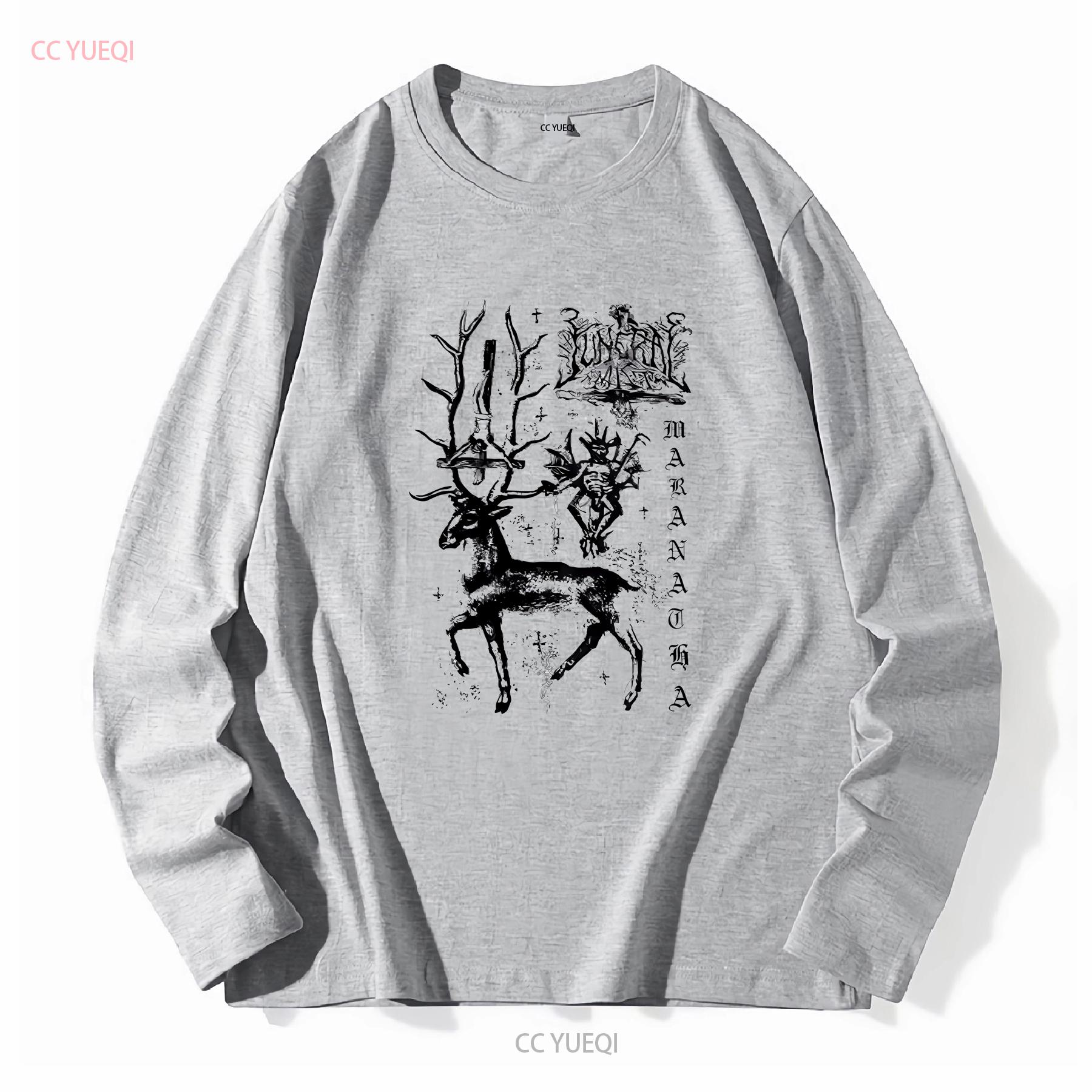 

Funeral Mist Maranatha T Shirt White Fullsize S 5XL Double Side vintage Washed designer clothes streetwear Unisex Versatile S