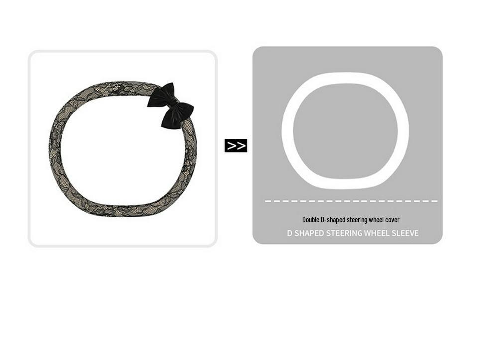 Exquisite Lace Car Steering Wheel Cover: Universal, Non-slip & Wear-resistant for All Seasons
