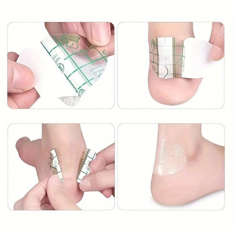 Adhesive Gel Heel Protectors for Pain Relief and Foot Care - 10pcs/20pcs Blister Pads with Cushion Grip