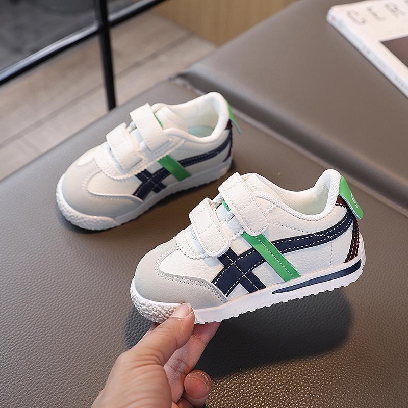 

New Spring Toddler Unisex White Kids Shoes - Forrest Gump Style, Casual Sports, Baby Sneakers Bulk Order Sizes 21-25: 5 pairs синій