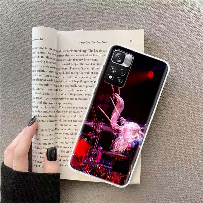 

Drum Drummer Music Dj Phone Case For Redmi Note 13 12 Pro Plus 14 15 Pro 5G 11 11T 11E 11S 10 Pro 10S 9 9S Cover Cell Clear TPU Redmi Note 12 5G