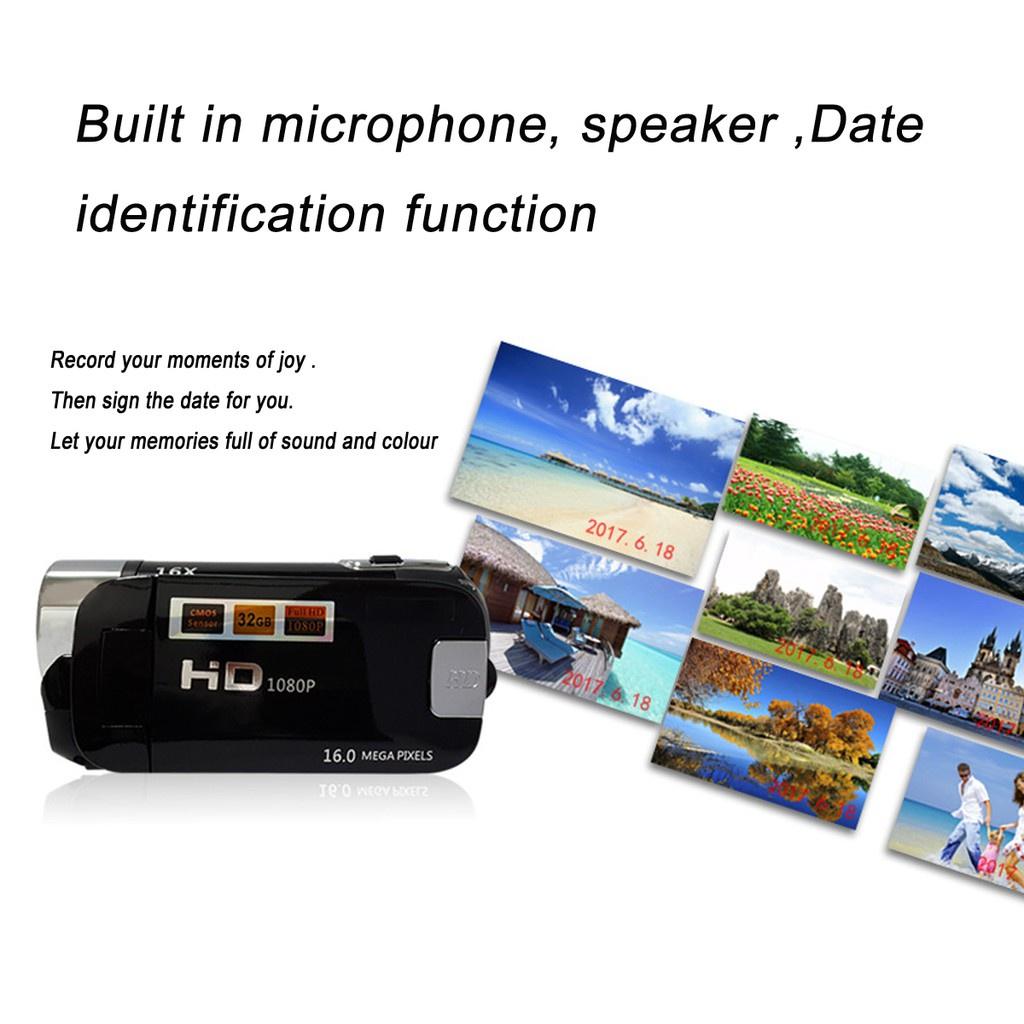 16MP 2.7Inch FULL HD 1080P LCD Digital Video Camera Recorder Camcorder DV 16X Zoom Consumer Camcorders