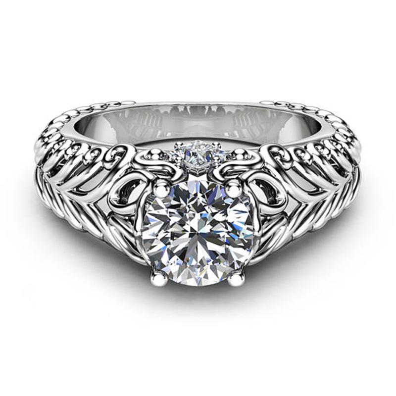 

Creative Trend Fashion Ring Women S, Luxury Line Three-Dimensional Cross Couple Ring no. 10
