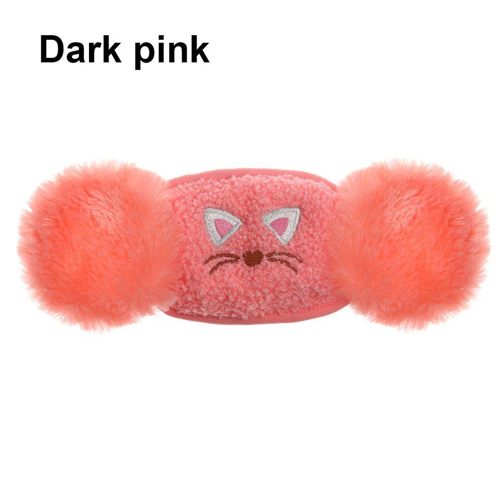 

Cartoon Outdoor Women Man Face Protectors 2 in 1 Mask Earmuffs Mouth Masks Mouth Cover dark pink-Adults