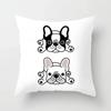 French Bulldog Cushion Cover Sofa Dogs Pillow Cover for Home Decoration Sofa Chair Cars Decorative Pillows Pillowcase X