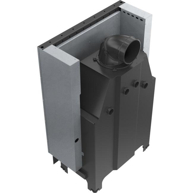 Steel fireplace KRATKI MBO 15 kW Ø 200 Lift-up self closing door