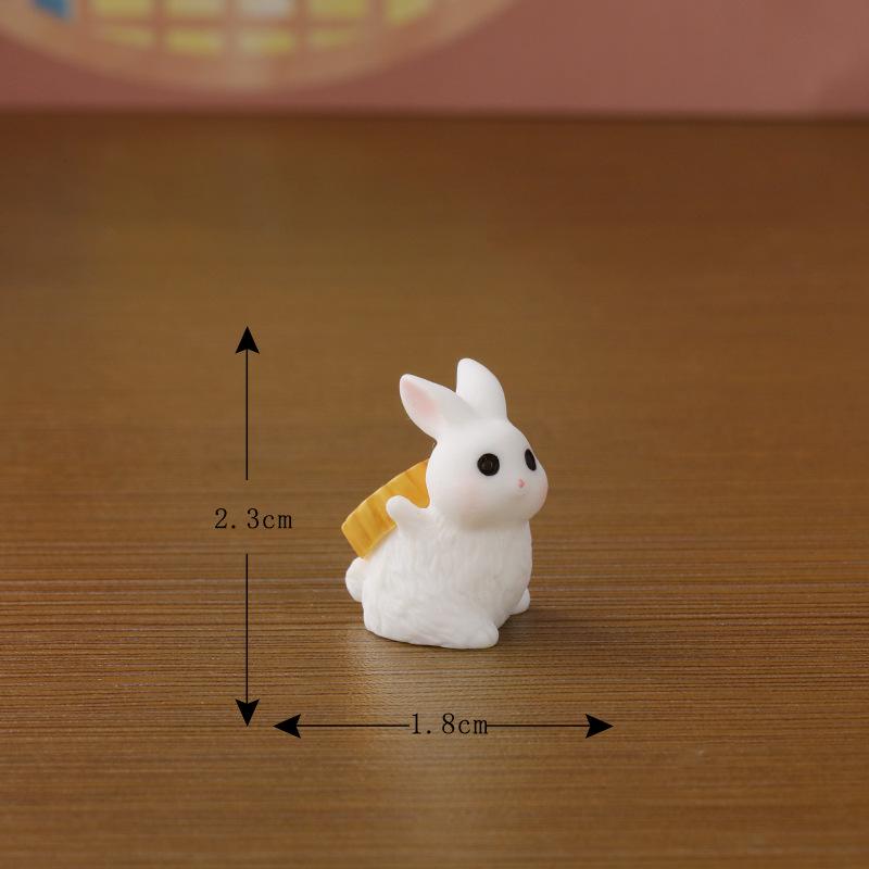 

Мікроландшафтні прикраси Милі тварини Середини осені Кролик Чарівний кролик Садівництво Середини осені Місячний пиріжок Смола No. 5