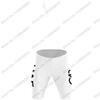 Weißes Team Fahrradtrikot Set Herren Fahrradbekleidung Sets Sommer Rennrad T-Shirts Anzug Fahrrad Trägerhosen MTB Trikot