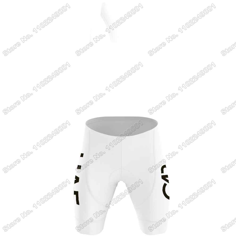 Weißes Team Fahrradtrikot Set Herren Fahrradbekleidung Sets Sommer Rennrad T-Shirts Anzug Fahrrad Trägerhosen MTB Trikot