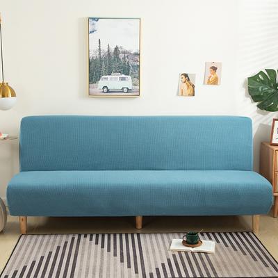Solid Jacquard Folding Sofa Bed Cover For Living Room Armless Sofa Covers Elastic Spandex Material Soft Slipcovers
