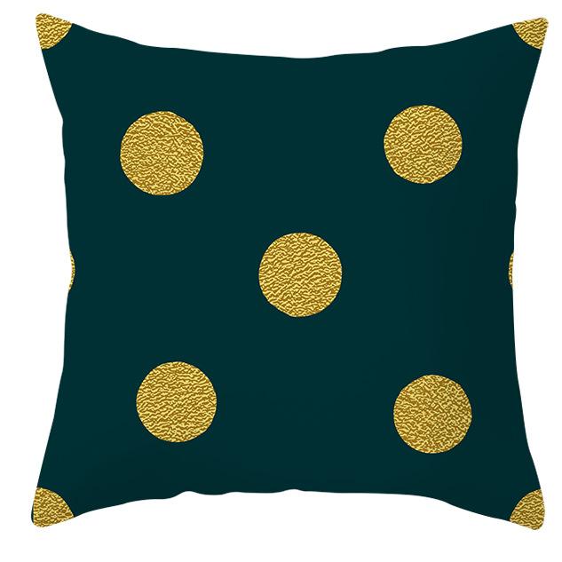 Nordic Style Modern Gold Pillowcase Home Pillow Light Luxury Sofa Pillow Cushion Cover