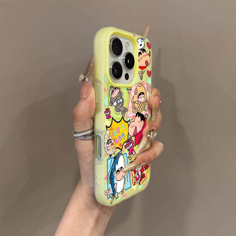 Ocean Shin-chan 2-in-1 Phone Case for iPhone 14/15/16/17 Pro Max