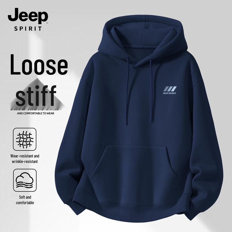 

JEEP SPIRIT Men s Casual Hooded Sweatshirt M