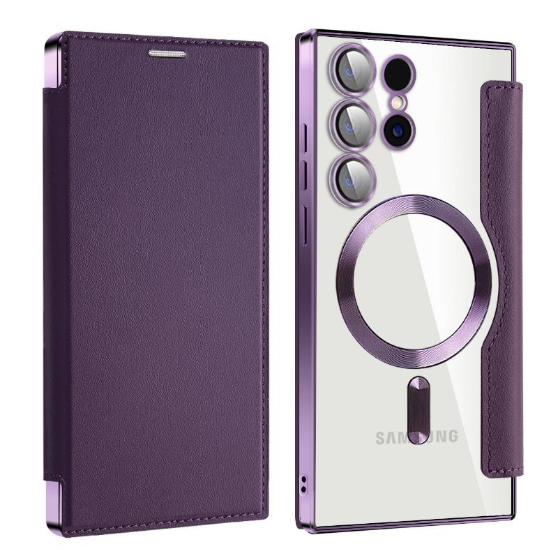 

S25 Is Suitable for Samsung S24ultra Flip Leather Case S23 Mobile Phone Case A16 Protective Case A05 S25