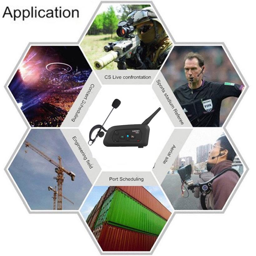 Xinowy V4CPRO 4-Person Simultaneous Talk Football Referee Walkie-Talkie