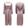 Dámské pevné studené štíhlé dlouhé společenské šaty maxi společenské šaty East Dubai Abaya šaty Kaftan Saténové muslimské šaty Abaya Islámské oblečení