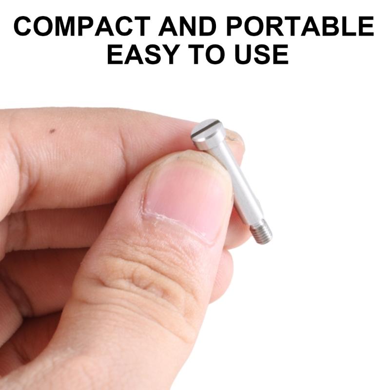 2Pcs 4mm Center Shaft Screws Cartridges Phonograph Screws for Record Player Cartridge Fitting Stainless Steel