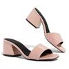 Fashion Summer Slippers Women Fashion Shoes for Women Black Large Sandals Heel Slippers Zapatos De Mujer