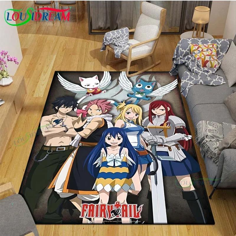 Fashion Popular Cartoon A-Fairy Tail Printed  Carpet Living Room Anti-Skid Area Rug Kids Bedroom Mats Yoga Mat Carpet Decor Gift