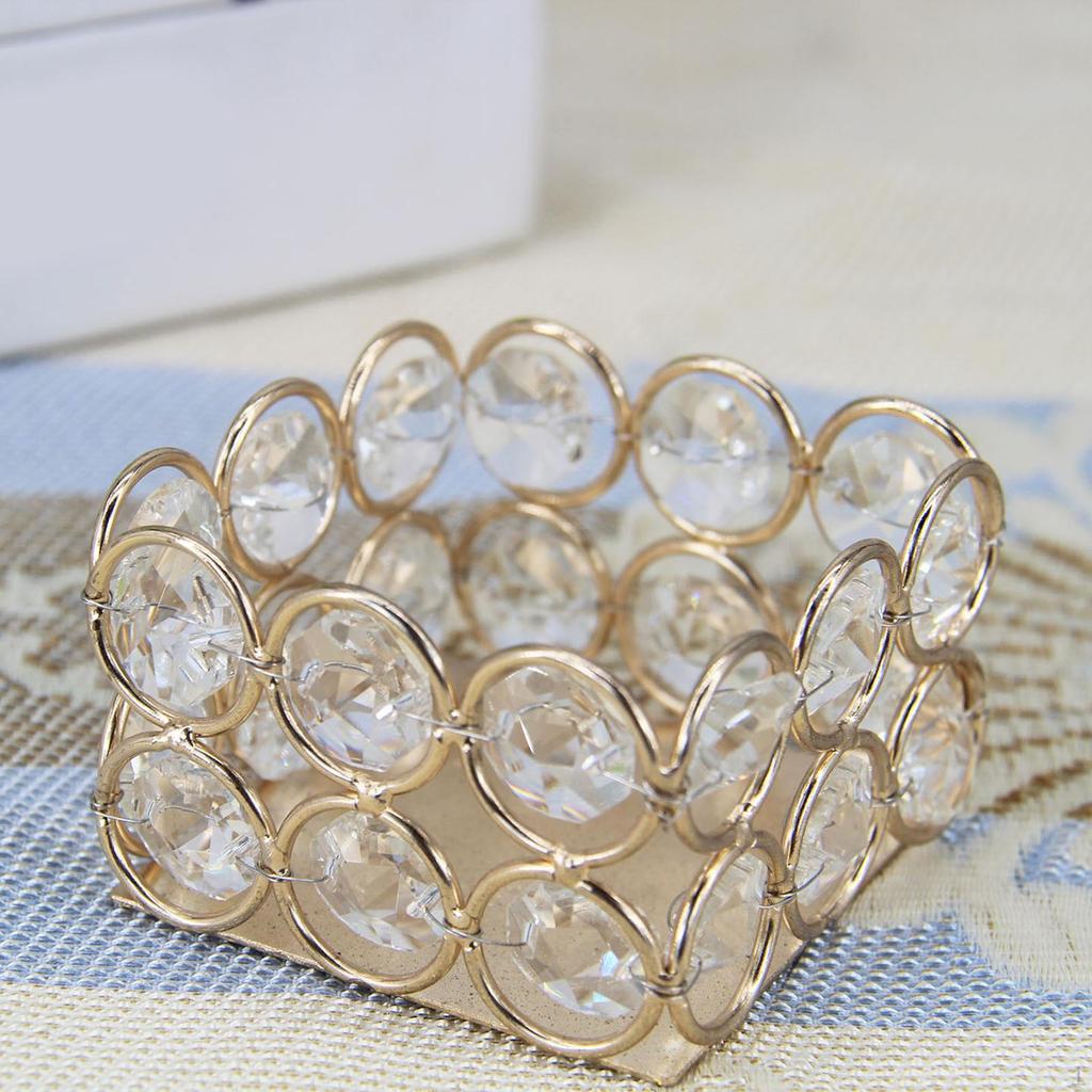 Crystal Tealight Candle Holder Dinner Table