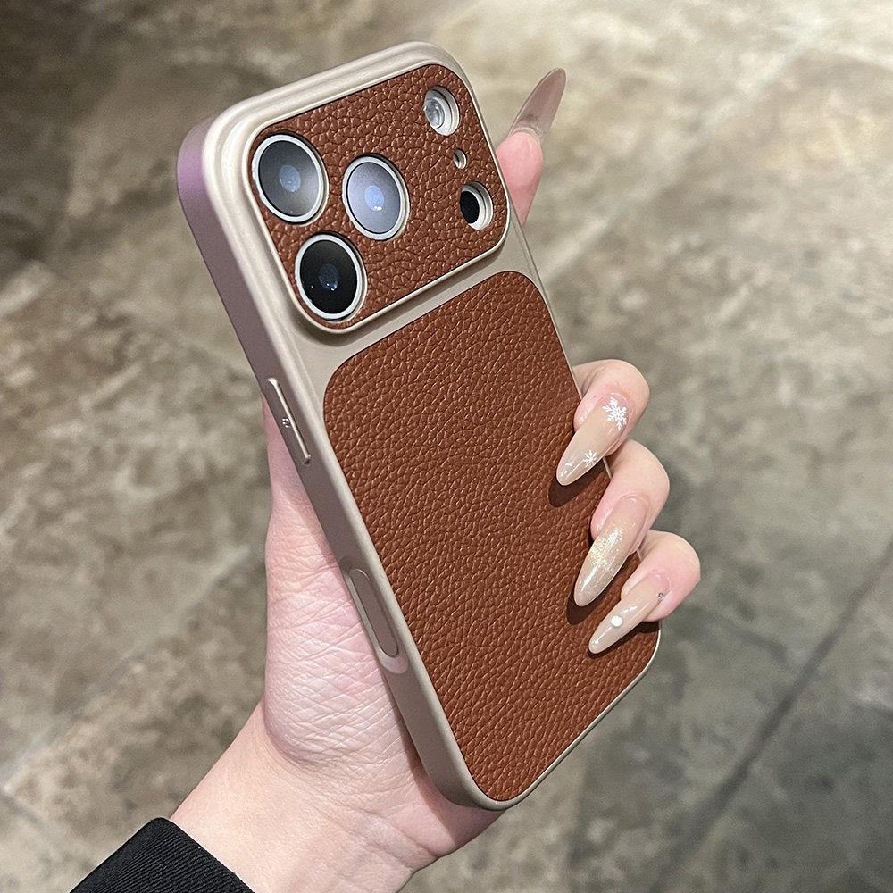 

Luxurious Lychee Leather Texture Case for iPhone 17 Pro Max - Exclusive to the New Apple 17 Pro Series 14 Pro