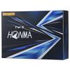 Honma Golfball 2021, 1 Dutzend 12 Bälle, Weiß, Gelb, 3-teilig, Tour, Spin, Distanz, TOUR WORLD Honma TW-X TW-S, HONMA/TW-S_2021/Gelb