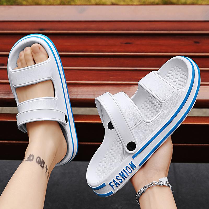 Módní Trendy Letní Pánské Sandály Venkovní Sportovní Všestranné Dvojího Použití Řidičské Protiskluzové Odolné proti Opotřebení Měkká Podrážka Plážové Pantofle