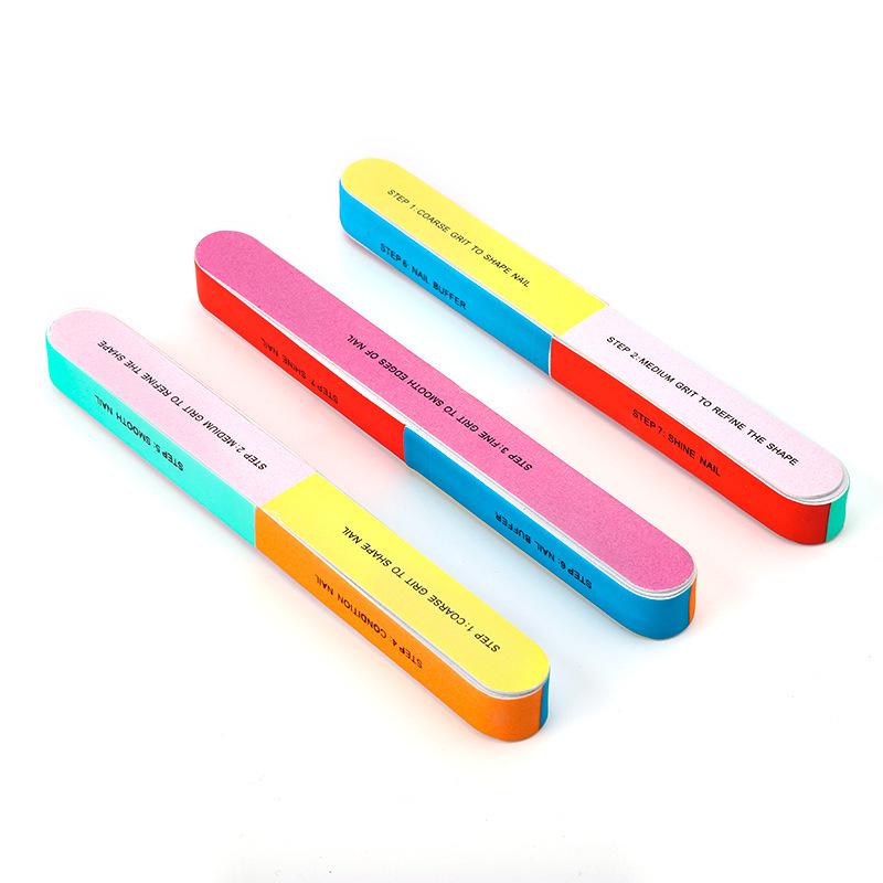 Seven-sided Multi-Purpose Nail Art Sponge Polishing Strip 6.5g
