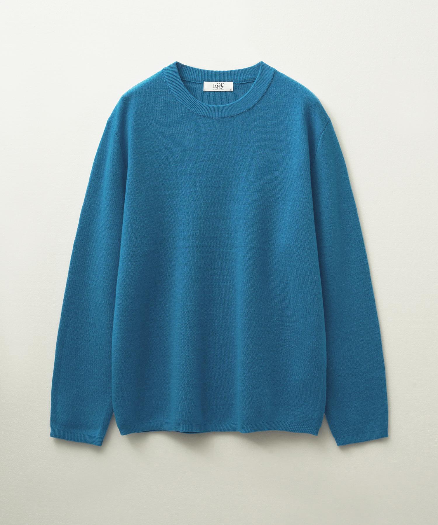 El Mood Dutch Semi-Over Knit Teal Blue Teal Blue/46