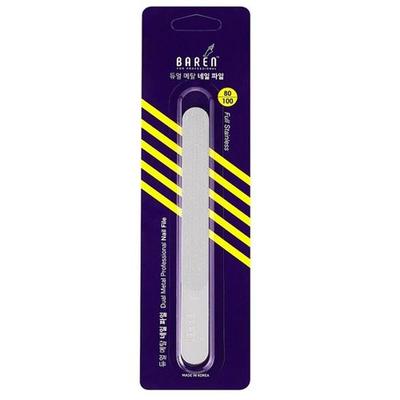 Pilă de unghii metalică dublă pilă de unghii gel off 80/100