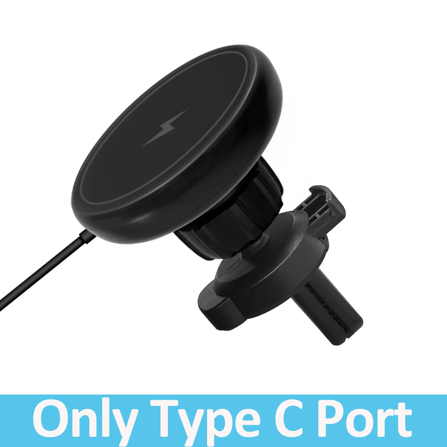 

30W Magnetic Car Wireless Charger for iPhone 15 14 13 12 pro max Samsung Air Vent Mount Car Phone Holder Stand Fast Car Charging