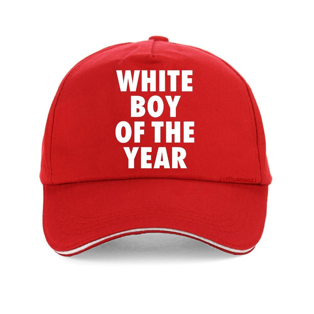 WHITE BOY OF THE YEAR print Graphic baseball cap Casual Street Fashion Unisex snapback hats outdoor Breathable adjustable hat Adjustable