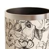 American Style PU Leather Wastebasket for Dorm and Bathroom
