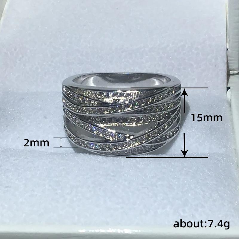 Wrap Cross Ring, Personalized Light Luxury Index Finger Ring, Give Girlfriend Student Couple Ring
