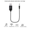 USB To Audio Jack Adapter Plug And Play USB To 3.5mm Audio Jack BT4.2 Receiver Hi-Fi Music Audio Car Stereo Jack Cables USB Cord